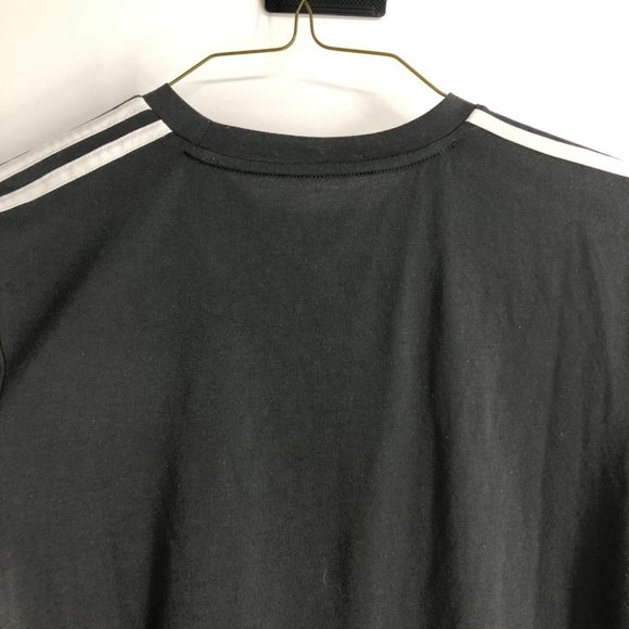 Adidas black white 3 stripe short sleeve tshirt small - Picture 11 of 14